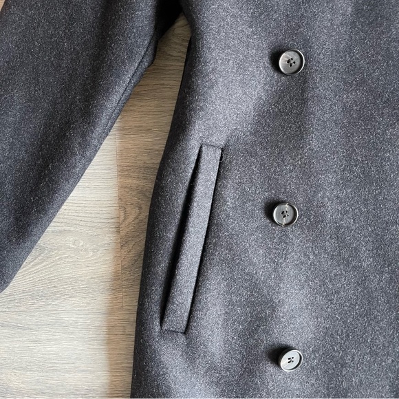 AllSaints Italian Wool Banner Coat - Picture 3 of 6